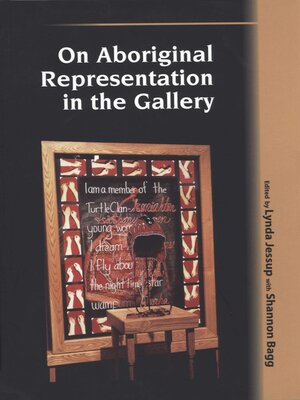 cover image of On Aboriginal representation in the Gallery